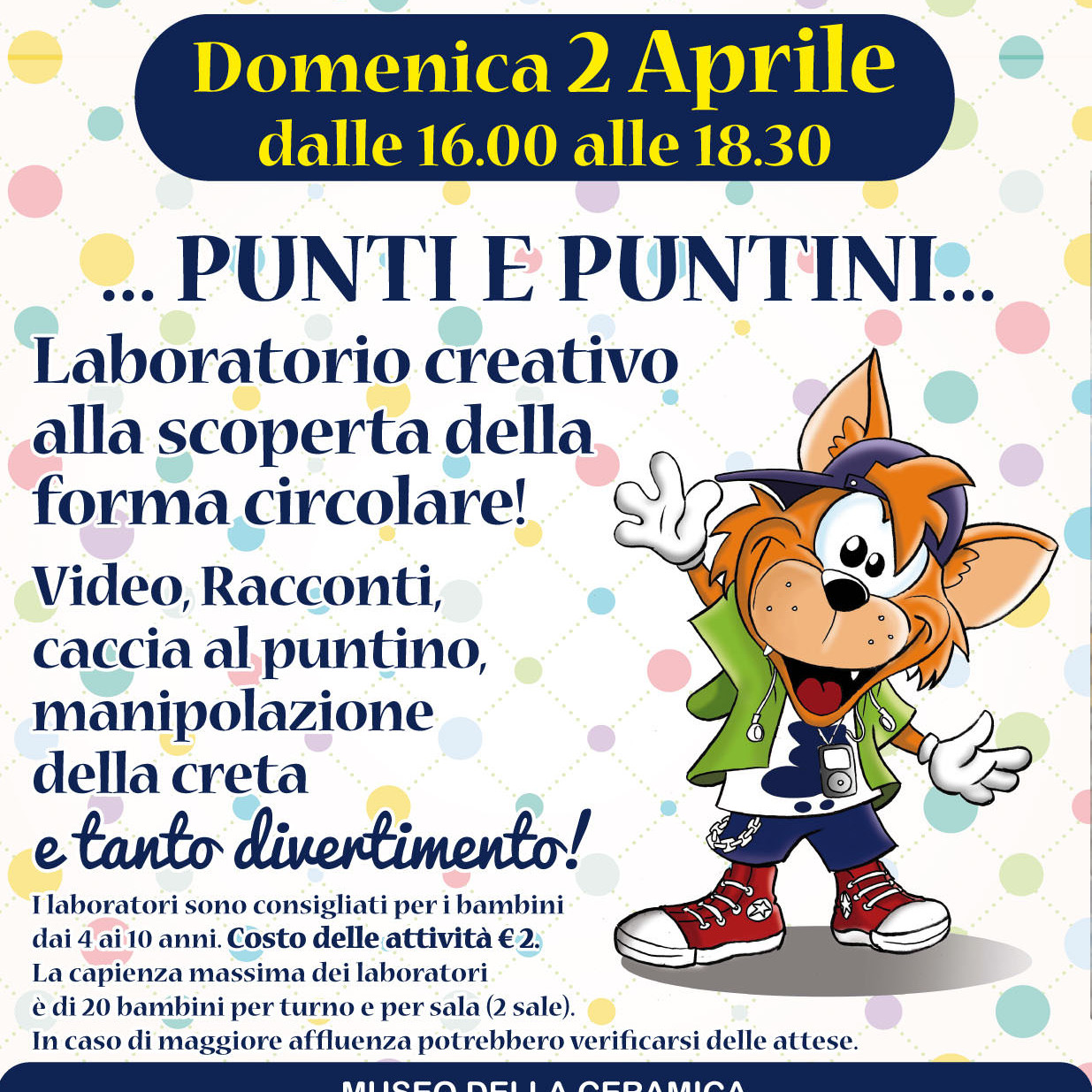 Domenica la Museo Punti e Puntini 2 Aprile
