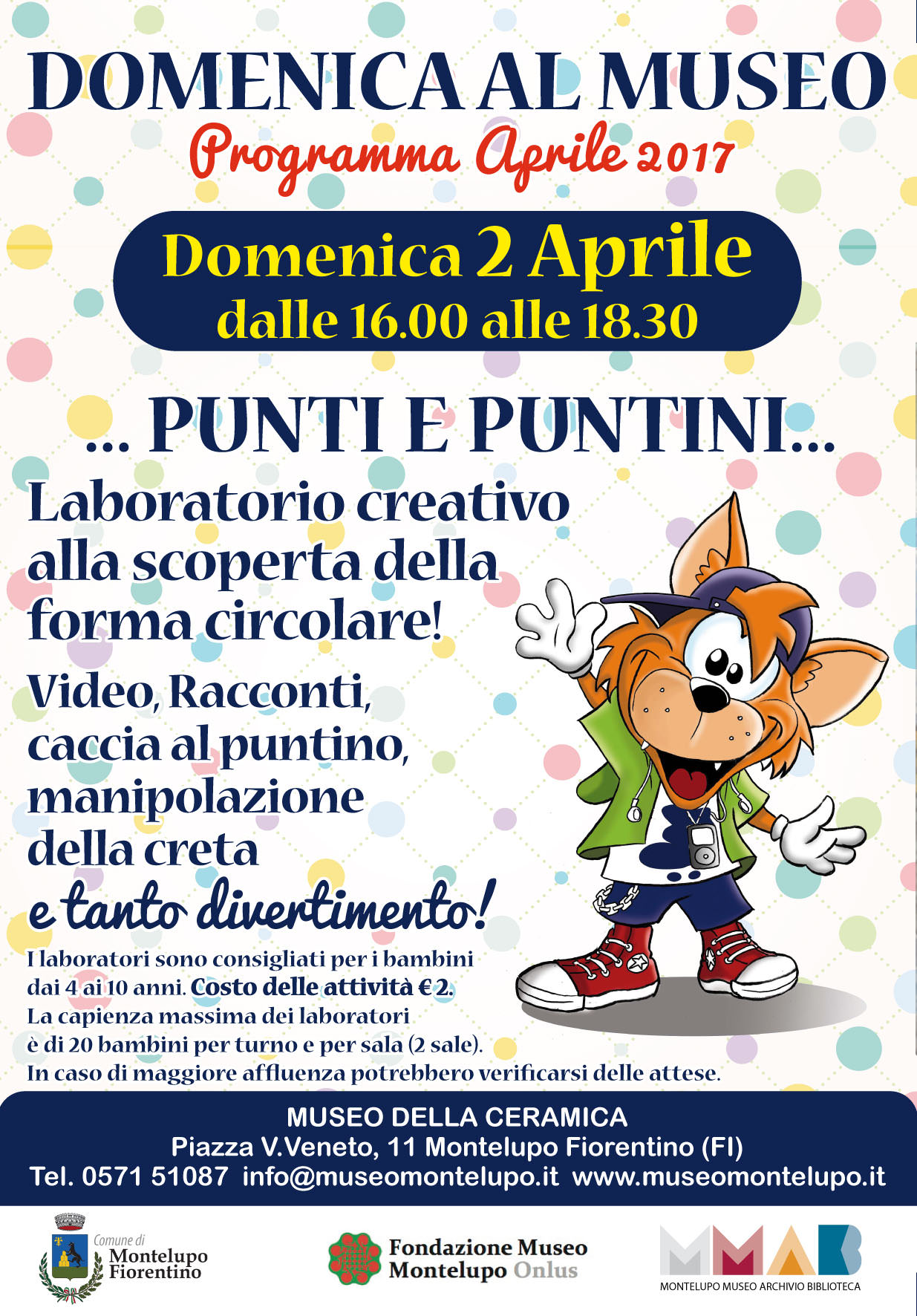 Domenica la Museo Punti e Puntini 2 Aprile