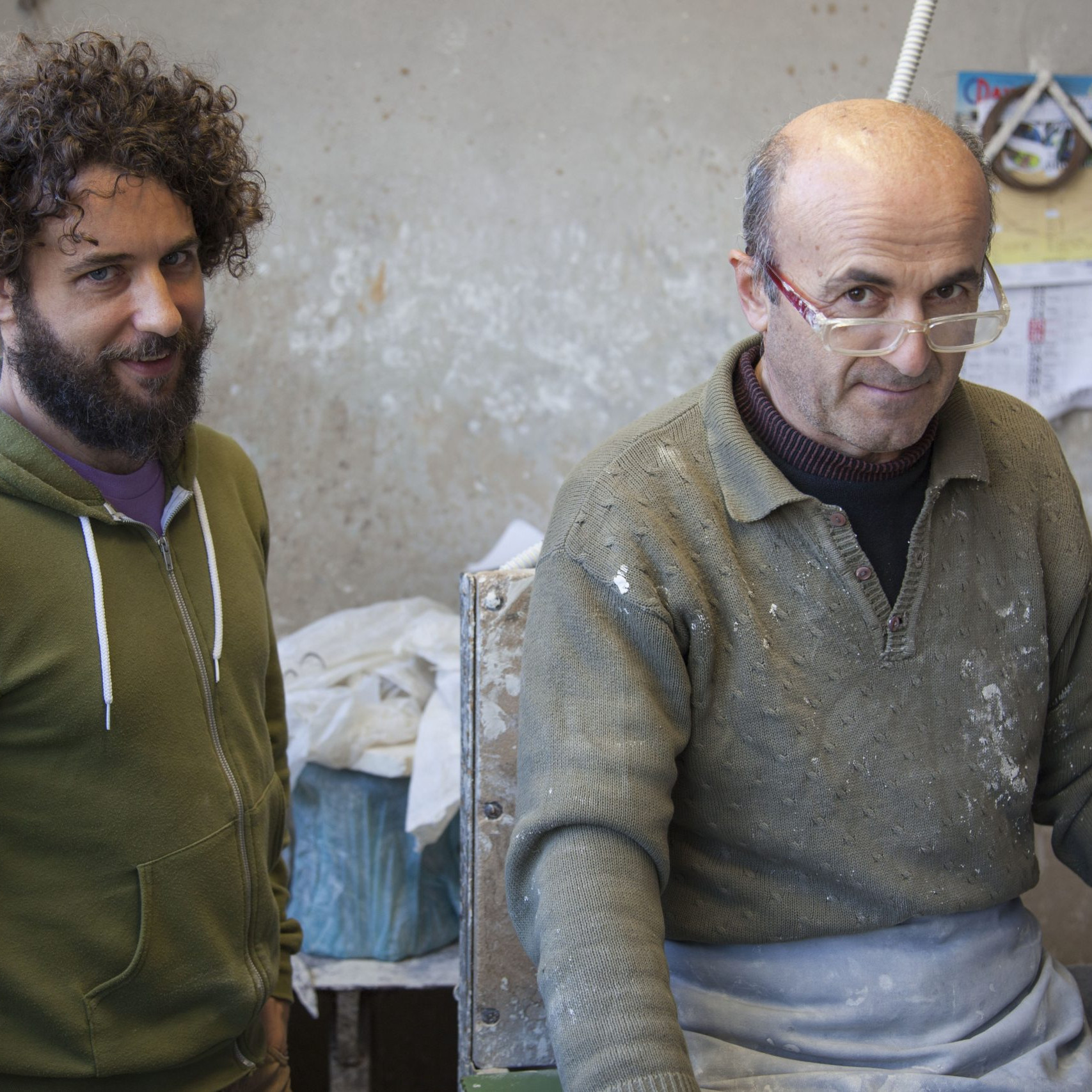 Nicola Toffolini e Riccardo Rinaldi de Terrecotte Corradini e Rinaldi collaborano al progetto Materia Montelupo 2017