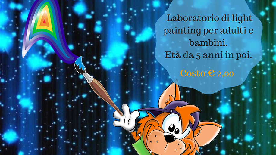 Pittura di luce domenica 26 novembre, laboratorio per bambini e adulti al MMAB