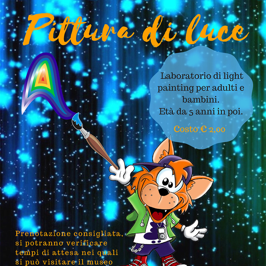 Pittura di luce domenica 26 novembre, laboratorio per bambini e adulti al MMAB